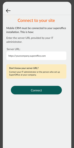 Welcome screen and Need help to log in screen, side by side -app-screen