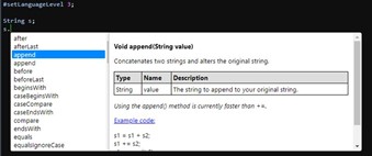 CRMScript intellisense -screenshot
