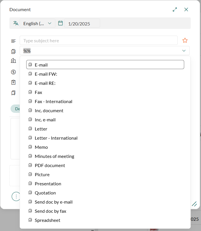 Type in two percentage signs in the FastSearcher to see all records -screenshot
